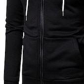 cheap Basic Hoodies-Men&#039;s Hoodie Full Zip Hoodie White Burgundy Navy Blue Gray Hooded Plain Patchwork Color Block Sports &amp; Outdoor Casual Daily Streetwear Cool Designer Spring &amp;  Fall Clothing Apparel Hoodies