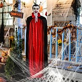 Недорогие Хэллоуин-Подвесной вампирский реквизит для Хэллоуина, висящий призрак в натуральную величину, с голосовым датчиком &amp;светящиеся глаза для украшения дома с привидениями на Хэллоуин