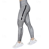 tanie Legginsy i legginsy do jogi-Damskie Legginsy capri Legginsy do jogi Wyszczuplenie brzucha Wysoka talia Siłownia Taniec Obuwie sportowe Doły Czarny Biały Niebieski Jesień Sport Odzież sportowa Ścisłe dopasowanie