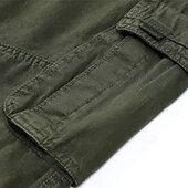 abordables Pantalons Cargo-Homme Pantalons Cargo Pantalons Boutons Multi-poches Uni Portable Extérieur Quotidien Camping &amp; Randonnée Mode Classique Noir Jaune