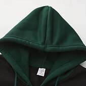 economico felpe in pile-Per uomo Felpa con cappuccio Felpa con cappuccio a zip intera Felpa con cappuccio in pile Rosso Verde scuro Grigio chiaro Grigio scuro Caffè Con Cappuccio Semplice Patchwork Blocco di colore Sport