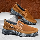 Недорогие Туфли-слипоны для повседневной носки-мужские кроссовки с мягкой подошвой, легкие повседневные мокасины для путешествий, работы и повседневного комфорта