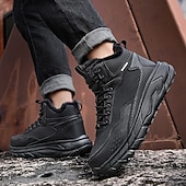 preiswerte Wanderstiefel-wasserdichte Winterwanderstiefel für Herren mit warmem Futter, rutschfeste Outdoor-Schneeschuhe für Trekking und Camping bei kaltem Wetter