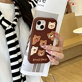 זול נרתיקים לאייפון-טלפון מגן עבור iPhone 16 Pro Max Plus 15 14 Pro Max Plus 13 Pro Max כיסוי אחורי עמיד בזעזועים אנימציה דוב סיליקון