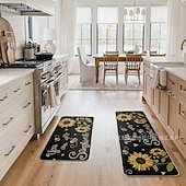 cheap Rugs &amp; Mats &amp; Carpets-Sunflower Series Long Kitchen Mat - Non-Slip, Stain-Resistant, Absorbent Rug for Entryway &amp; Home Use