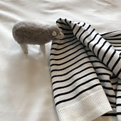 billige Sjal og omslag til kvinner-Dame Skjerf for kvinner Gate Daglig Stevnemøte Svart Hvit Brun Skjerf Stripe