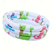 cheap Kiddie Pools-23 Inch Round Inflatable Toddlers Swimming Pool with Thickened PVC Material Portable Swimming Pool for Little Ones 3-Layer Design Smooth Surface 4 Air Vents Mixed Colors Perfect for Parties