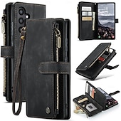 cheap Samsung Cases-Case with Wrist Strap CASEME C30 Samsung Series Zip Multi-Card Pouch PU Leather Case