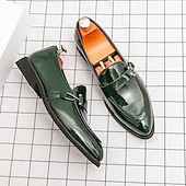 billige Loafers-herresko i skinnende gull – metalliske slip-on-sko til bryllup, kveldsgallaer og forestillinger