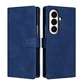 abordables Coques Samsung-téléphone Coque Pour Samsung Galaxy Pliage en Z 7 Z Fold 6 Z Fold 5 Z Fold 4 Étui Portefeuille Support Emplacement Carte Antichoc Rétro TPU faux cuir