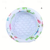 cheap Kiddie Pools-23 Inch Round Inflatable Toddlers Swimming Pool with Thickened PVC Material Portable Swimming Pool for Little Ones 3-Layer Design Smooth Surface 4 Air Vents Mixed Colors Perfect for Parties