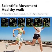 baratos Smartwatch-Relógio inteligente 2,01 polegadas smartwatch fitness relógio de corrida bluetooth pedômetro lembrete de chamada rastreador de atividades compatível com android ios homens longa espera à prova d&#039;água