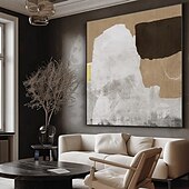 abordables Wabi Sabi-Peinture à l&#039;huile faite à la main sur toile, décoration murale, style wabi-sabi, minimalisme abstrait, pour décoration intérieure, cadre tendu, peinture suspendue/enroulée, sans cadre, peinture non