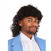 Coming to America Randy Watson Character Wig – Men's Synthetic Hairpiece for Halloween, Movie Costumes & Cosplay Events4