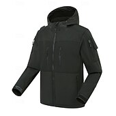 economico Fleece &amp; Giacche 3 in 1-Per uomo Giacca a Vento Giacca softshell Inverno All&#039;aperto Patchwork Calore Termico Impermeabile Antivento Top Nero Verde Cachi Grigio