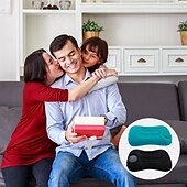 abordables Equipo de Camping-cojín de playa inflable &amp;Almohada de camping: almohada de viaje portátil con tejido polar coral, diseño sin relleno para playa, oficina y hogar - azul verdoso &amp;Limpieza de puntos negros, solo asientos