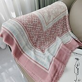 billige Sjal og omslag til kvinner-Dame Firkantet skjerf Skjerf for kvinner Gate Daglig Stevnemøte Grå Svart Rosa Skjerf Trykt mønster