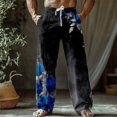 בגדי ריקוד גברים פרחוני ורד פרחים מכנסיים מכנסיים רחבים מכנסיים רגילים מותן בינוני רטרו\וינטאג' בָּחוּץ חופשה חגים שרוך כיסי צד אלסטית מותניים קיץ אביב הדפסת תלת מימד אודם פול סגול זול מכנסי קז'ואל מודפסים לגברים-בגדי ריקוד גברים פרחוני ורד פרחים מכנסיים מכנסיים רחבים מכנסיים רגילים מותן בינוני רטרו\וינטאג' בָּחוּץ חופשה חגים שרוך כיסי צד אלסטית מותניים קיץ אביב הדפסת תלת מימד אודם פול סגול
