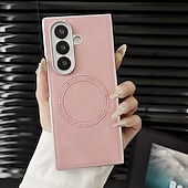 Недорогие Чехлы для Samsung-телефон Кейс для Назначение SSamsung Galaxy Z-образный сгиб 7 Z-сгиб 6 Z Fold 5 Z Fold 4 Z Fold 3 Кейс на заднюю панель Магнитный Защита от удара Ретро ТПУ Кожа PU