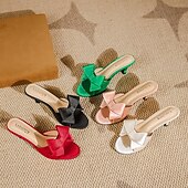 levne obuv-Retro 50. léta 60. léta Boty Sandály Nazouvací podpatky Mašle Dámské předvečer Všech svatých Karneval Dovolená Běžné / Denní Retro tematická párty Dospělé Boty Jaro léto