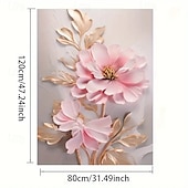 お買い得  植物画 プリント-プリント キャンバス地プリント - 抽象画 フローラル柄 近代の 伝統風 アートプリント