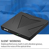 economico Dispositivi audio e video-Lettore DVD esterno USB3.0 tipo C, masterizzatore DVD-RW per uso domestico, lettore e registratore a due porte per computer portatile.