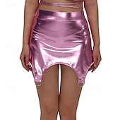 preiswerte Unterteile-Retro Vintage 1980er Rock Disco Einfarbig Damen Karnevalskostüm Halloween Karneval Pride Parade Pride-Monat Erwachsene Röcke