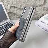 cheap Samsung Cases-Phone Case For Samsung Galaxy Back Cover Magnetic Support Wireless Charging Shockproof PC