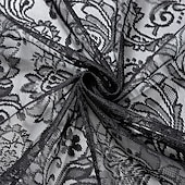 cheap Curtains &amp; Drapes-Curtain Drapes French Vintage Lace Sheer Curtains - Decorative Privacy Drapes for Living Room &amp; Bedroom, Room Divider