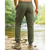 preiswerte Unterteile-Herren Cargohosen Wanderhosen Regenhose zum Wandern Außen Normale Passform Wasserdicht Winddicht Leicht Unterteile Tasche Schwarz Armeegrün Camping / Wandern Laufen S M L XL XXL