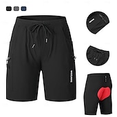 economico Pantaloncini, calzamaglie e pantaloni da uomo-pantaloncini da ciclismo estivi da strada e da montagna Wosawe, design multitasche, intimo monopezzo, pantaloncini da ciclista bd119