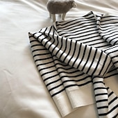 billige Sjal og omslag til kvinner-Dame Skjerf for kvinner Gate Daglig Stevnemøte Svart Hvit Brun Skjerf Stripe