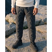 cheap Fleece &amp; 3 in 1 Jackets-Men&#039;s Fleece Sweatpants Winter Outdoor Regular Fit Thermal Warm Bottoms Elastic Waist Drawstring Black Grey Cotton Camping / Hiking Running S M L XL XXL