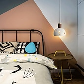 baratos Luzes pendentes-Luminária pendente de madeira para decoração de interiores, lustre de resina vazada, luminárias com altura ajustável, luzes suspensas para quarto, sala de estar, sala de jantar