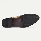 billiga Jacquard-skor-Herrloafers i jacquard med blommönster och tofsar för bröllop, bankett och formella evenemang
