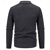 voordelige heren vest trui-Voor heren Vest Trui Vest Bijgesneden vest trui Bijgesneden trui Geribd breien Normale tops Dichtknopen Gebreid Effen / effen kleur V-hals Stijlvol Casual Alledaagse kleding Uitgaan Kleding Herfst