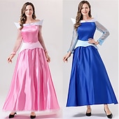 levne Dámské Kostýmy-Spící kráska Pohádka Princeznovské Popelka Šaty Cosplay kostým Plesové šaty Postavy z pohádek cosplay Filmové kostýmy for Dámské Dospělé předvečer Všech svatých Karneval Světový den knihy Výkon