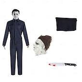 levne Klasický horor-Michael Myers předvečer Všech svatých Maska Kostým Kombinéza předvečer Všech svatých Horor Strašidelný kostým Dospělé Pánské předvečer Všech svatých Karneval Výkon Párty Jednoduché Halloweensk