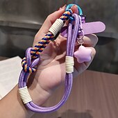cheap Phone Lanyards &amp; Wrist Straps-Phone Case For Lanyards Universal with Lanyard with Wrist Strap Color Gradient Geometric Pattern Polyester