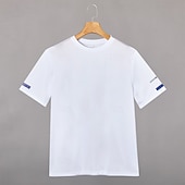 cheap Basic T shirts-Men&#039;s Sport T Shirt Quick Dry  Tee Crew Neck Summer Solid Color Plain Short Sleeves Sports &amp; Outdoors Casual Basic Fitness Casual Daily Dark Grey White Black Top Tee for Men