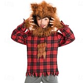 levne Chlapecké kostýmy-Zvířata Pohádka Vlkodlak Cosplay kostým Úbory Postavy z pohádek Filmové kostýmy for Chlapecké Dívčí Dětské předvečer Všech svatých Karneval Světový den knihy Výkon Vzdělávací převlékání Oblékání na