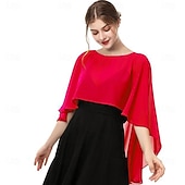 voordelige Cape-capelets voor vrouwen chiffon capes sjaals en omslagdoeken voor avondjurken bruiloft capes cover-up