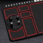 abordables Service de Véhicule-Support de téléphone multifonction antidérapant pour tableau de bord de voiture, tapis antidérapant pour intérieur de voiture, support de navigation GPS, organisateur
