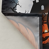 levne Halloween koupel-Halloweenský sprchový závěs s háčky, polyesterový, pratelný, voděodolný, vzorovaný, koupelnová vana, dekorace