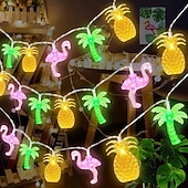 billige LED-stringlys-6.5m 30LED Sol Lyskæde Ananas Kokosnøtt Tre Flamingo Feer Lyskæde Høytids Bryllup Hage Sjøside Fest Dekorasjon