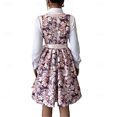 cheap Dirndl-Oktoberfest Dress Dirndl Maid Bavarian German Munich Wiesn Women&#039;s Carnival Party Beer Festival Traditional Style Cloth