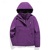 abordables Chaquetas impermeables-Mujer Chaqueta Softshell Chaqueta para senderismo Chaqueta térmica Al aire libre Impermeable Resistente al Viento Trajes de senderismo Ropa de senderismo Invierno Otoño Camiseta Camping / Senderismo