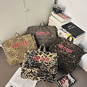 cheap College Backpacks-Leopard Print Corduroy Backpack for Girls – Y2K Aesthetic School Bag for Students, Daily Use &amp; Back to School Season