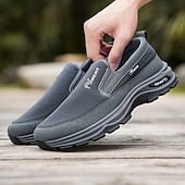 Недорогие Туфли-слипоны для повседневной носки-мужские кроссовки с мягкой подошвой, легкие повседневные мокасины для путешествий, работы и повседневного комфорта