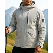 abordables Chaquetas impermeables-Hombre Cortavientos Chaqueta Chaqueta para senderismo Chaqueta rígida Al aire libre Impermeable Resistente al Viento Trajes de senderismo Ropa de senderismo Primavera Otoño Camiseta Camping